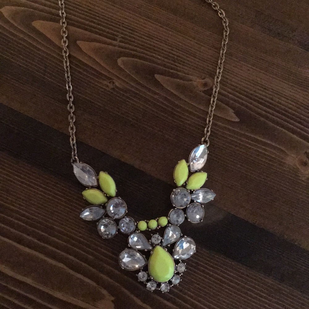 J Crew Factory Neon Statement Necklace